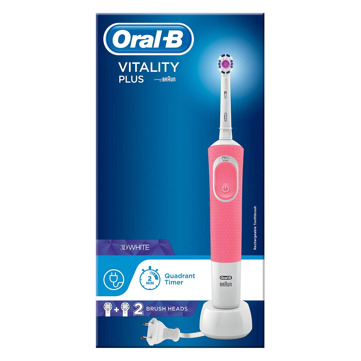 مسواک برقی اورال بی مدل Vitality Plus 3D White