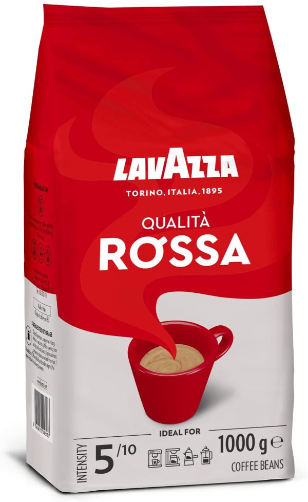 دانه قهوه لاوازا مدل Qualita Rossa مقدار1 کیلوگرمی
