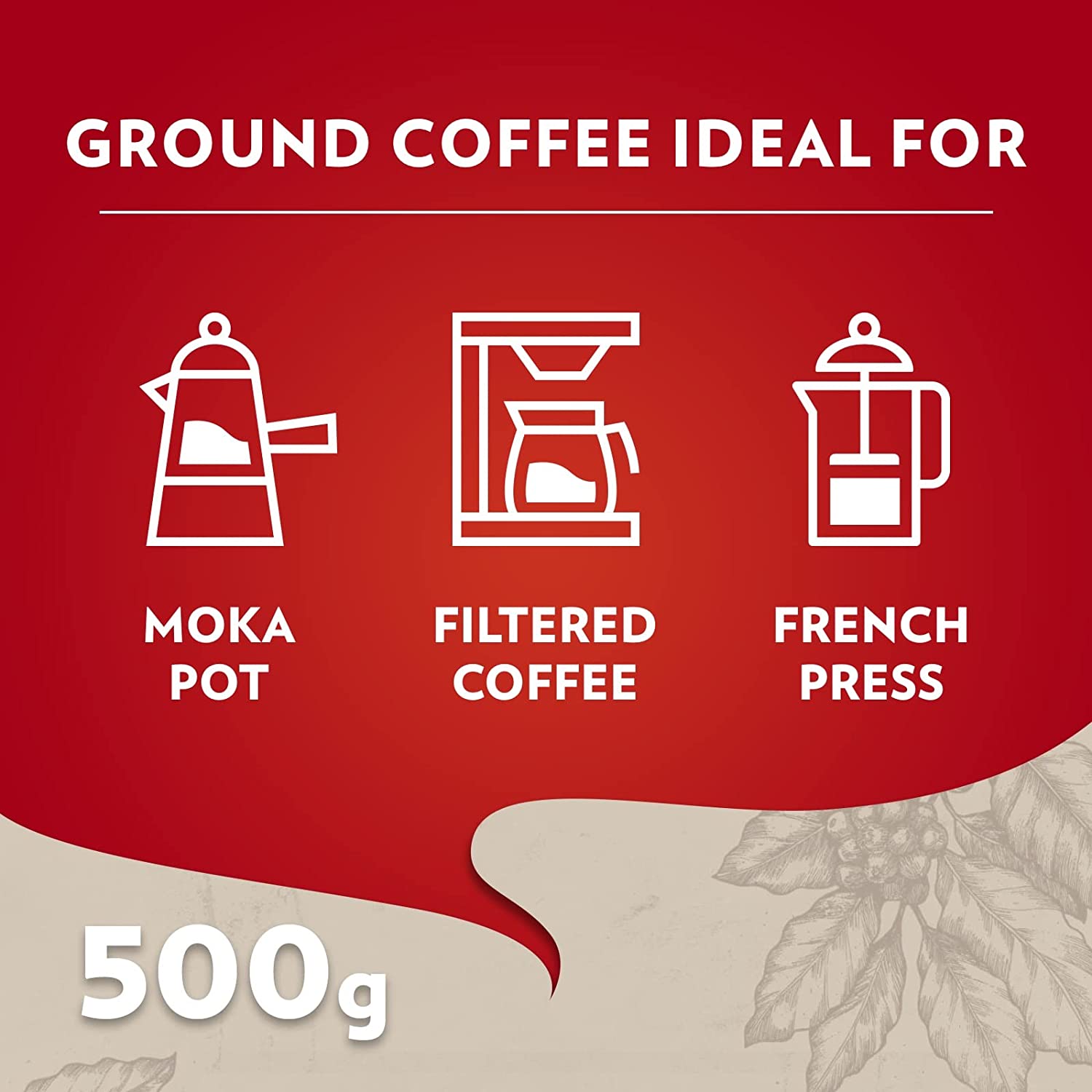 پودر قهوه لاوازا مدل Qualita Rossa مقدار500 گرمی