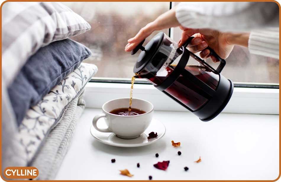 دم کردن قهوه با فرنچ پرس - سایلین