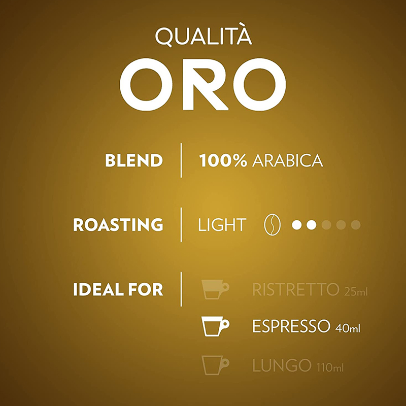 کپسول قهوه آلومینیومی لاوازا مدل Qualitá Oro