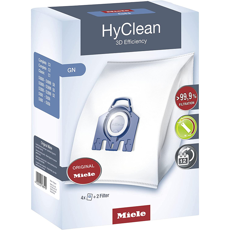 کیسه جاروبرقی اوریجینال میله به همراه فیلتر مدل Hyclean 3d Efficiency GN