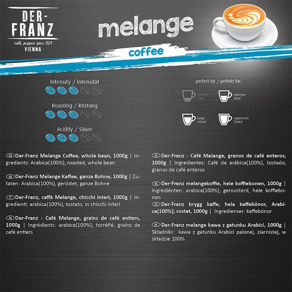 دان قهوه 1 کیلوگرمی Der-Franz مدل Melange