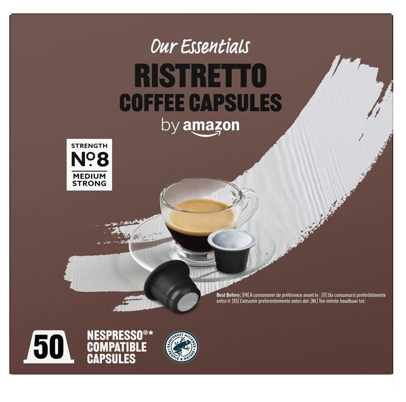 کپسول قهوه جدید آمازون 50 عددی مدل Ristretto