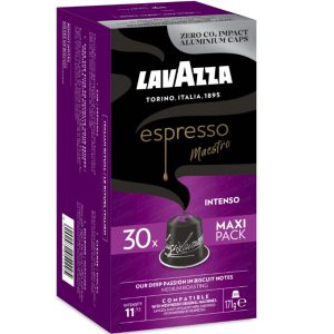 کپسول قهوه آلومینیومی لاوازا 30 عددی مدل Espresso Intenso