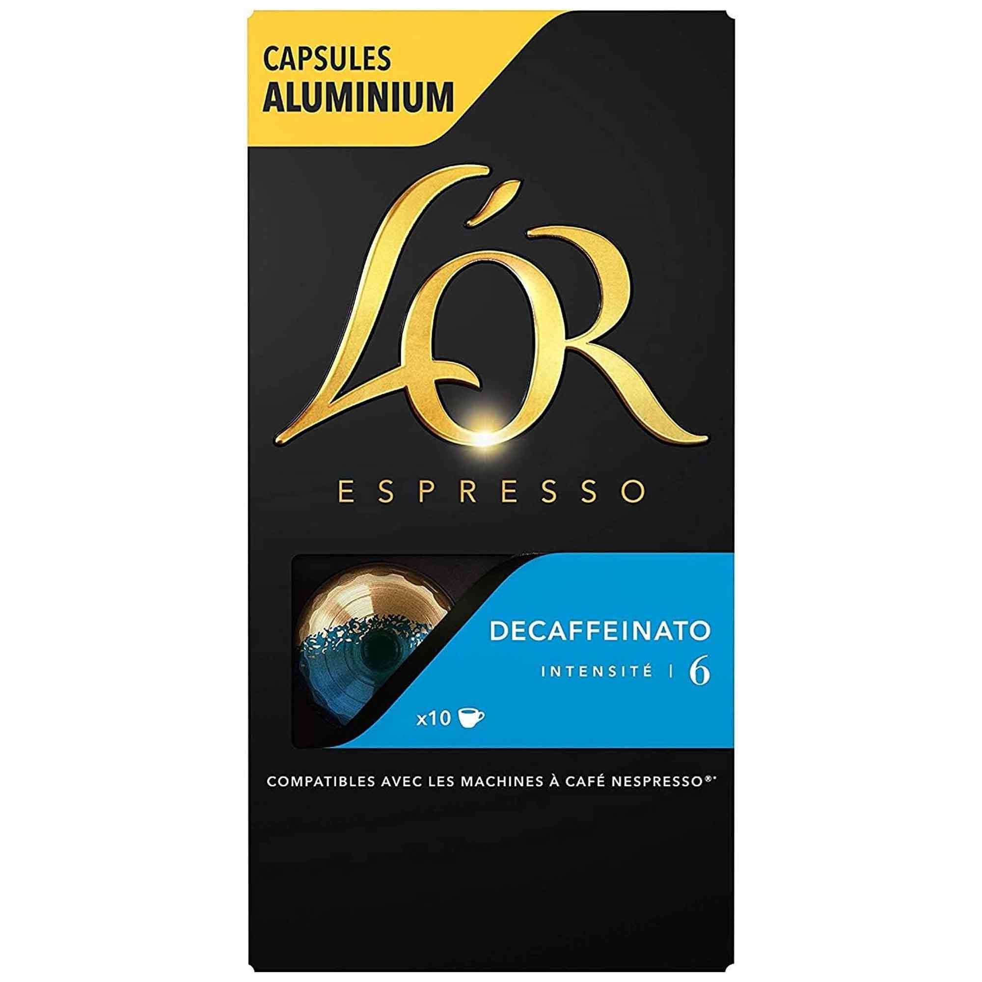کپسول قهوه لور مدل بدون کافئین Decaffeinato